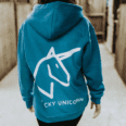 Kids Turquoise Zip up Hoodie