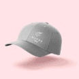 Grey Cap with White Logo