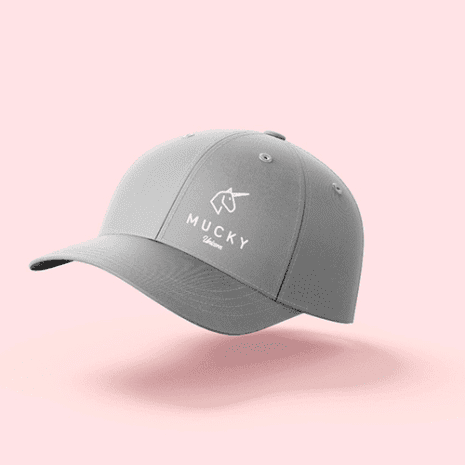 Grey Cap with White Logo
