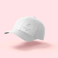 Cream Cap with Grey Logo